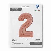 Palloncino in Foil 26" Numero 2 Rose Gold Numeri 26" Rose Gold