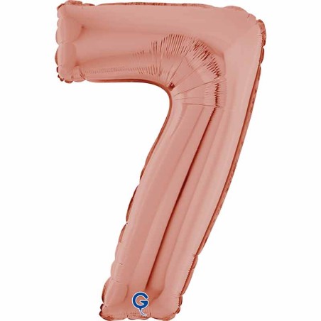 Palloncino in Foil 26" Numero 7 Rose Gold Numeri 26" Rose Gold