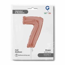 Palloncino in Foil 26" Numero 7 Rose Gold Numeri 26" Rose Gold