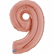Palloncino in Foil 26" Numero 9 Rose Gold Numeri 26" Rose Gold