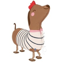 Palloncino in Foil 32" Pet Walker Cane Bassotto "Dachshund" Animali Grabo