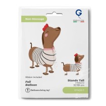 Palloncino in Foil 32" Pet Walker Cane Bassotto "Dachshund" Animali Grabo