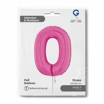 Palloncino in Foil 26" Numero 0 Fucsia "Hot Pink" Numeri 26" Fucsia "Hot Pink"