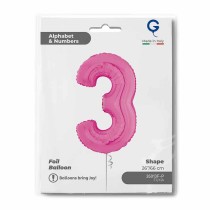 Palloncino in Foil 26" Numero 3 Fucsia "Hot Pink" Numeri 26" Fucsia "Hot Pink"