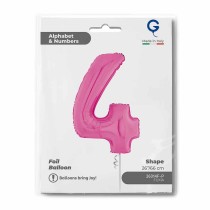 Palloncino in Foil 26" Numero 4 Fucsia "Hot Pink" Numeri 26" Fucsia "Hot Pink"