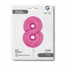 Palloncino in Foil 26" Numero 8 Fucsia "Hot Pink" Numeri 26" Fucsia "Hot Pink"