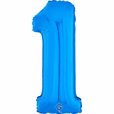 Palloncino in Foil 26" Numero 1 Blu "Blue" Numeri 26" Blu "Blue Royal"