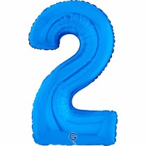 Palloncino in Foil 26" Numero 2 Blu "Blue" Numeri 26" Blu "Blue Royal"