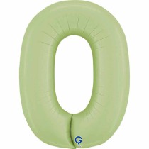 Palloncino in Foil 26" Numero 0 Verde Oliva "Satin Olive" Numeri 26" Verde Oliva "Satin Olive Green"