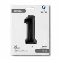Palloncino in Foil 26" Numero 1 Nero "Black" Numeri 26" Nero "Black"