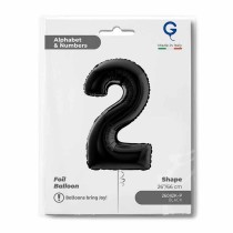 Palloncino in Foil 26" Numero 2 Nero "Black" Numeri 26" Nero "Black"