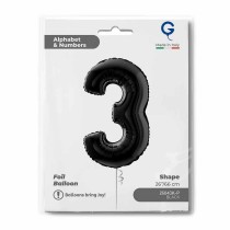 Palloncino in Foil 26" Numero 3 Nero "Black" Numeri 26" Nero "Black"
