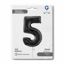 Palloncino in Foil 26" Numero 5 Nero "Black" Numeri 26" Nero "Black"