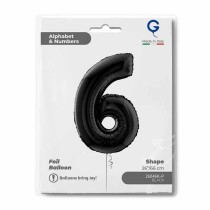 Palloncino in Foil 26" Numero 6 Nero "Black" Numeri 26" Nero "Black"