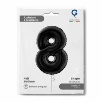 Palloncino in Foil 26" Numero 8 Nero "Black" Numeri 26" Nero "Black"