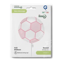 Palloncino in Foil 18" Pallone da Calcio Rosa "Soccer Ball Pink" Sport e Veicoli Grabo