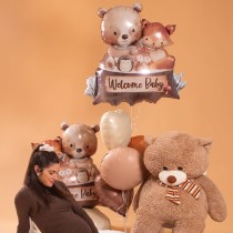 Palloncino in Foil 34" Super Shape Nascita Bosco "Woodland Welcome Baby" Nascita e Battesimo Grabo
