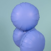 Palloncino in Foil 18" Tondo Blu Loto "Soft Matte Lotus Blue" Tondi Regular 18"