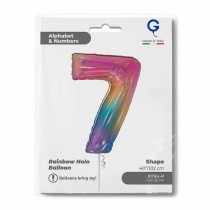 Palloncino in Foil 40" Numero 7 Arcobaleno "Colourful Rainbow" Numeri 40" Arcobaleno "Colourful-Rainbow"