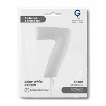 Palloncino in Foil 40" Numero 7 Bianco "White" Numeri 40" Bianco "White"