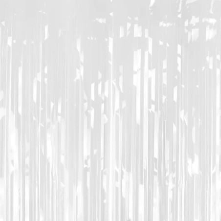 Frange Decorative in Foil Bianco Perlato H.2mt Frange