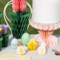 Decorazioni di Carta a Nido d'Ape di Animali della Fattoria 3pz Addobbi e Accessori Pasqua