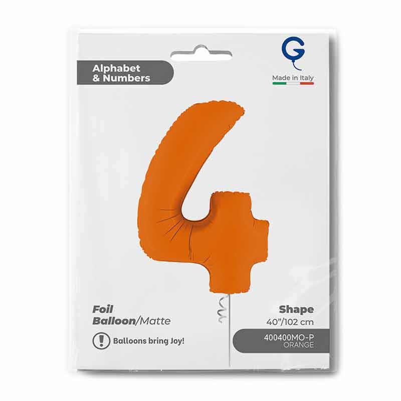 Pallone Foil A Forma Di Stella Arancione, 42 Cm (17''), Confezione Singola, Per Feste E Decorazioni
