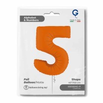 Palloncino in Foil 40" Numero 5 Arancione "Matte Orange" Numeri 40" Arancione "Matte Orange"