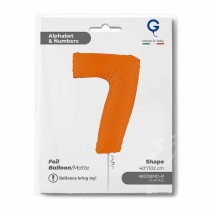 Palloncino in Foil 40" Numero 7 Arancione "Matte Orange" Numeri 40" Arancione "Matte Orange"