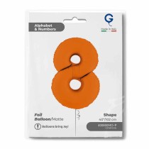 Palloncino in Foil 40" Numero 8 Arancione "Matte Orange" Numeri 40" Arancione "Matte Orange"