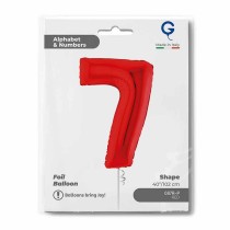 Palloncino in Foil 40" Numero 7 Rosso "Red" Numeri 40" Rosso "Red"