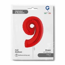 Palloncino in Foil 40" Numero 9 Rosso "Red" Numeri 40" Rosso "Red"