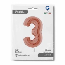 Palloncino in Foil 40" Numero 3 Rose Gold Numeri 40" Rose Gold
