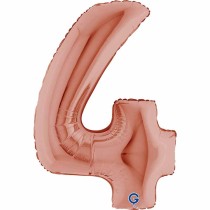 Palloncino in Foil 40" Numero 4 Rose Gold Numeri 40" Rose Gold