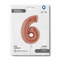 Palloncino in Foil 40" Numero 6 Rose Gold Numeri 40" Rose Gold