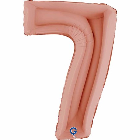 Palloncino in Foil 40" Numero 7 Rose Gold Numeri 40" Rose Gold