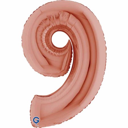 Palloncino in Foil 40" Numero 9 Rose Gold Numeri 40" Rose Gold