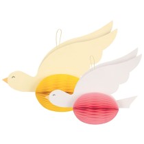Decorazione di Carta a Nido d'Ape Rondine di Pasqua assortite 2pz Addobbi e Accessori Pasqua