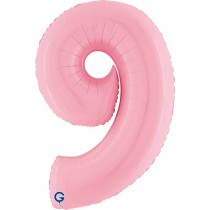 Palloncino in Foil 40" Numero 9 Rosa "Pink" Numeri 40" Rosa "Pastel Pink"