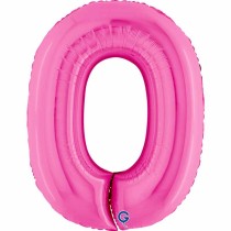 Palloncino in Foil 40" Numero 0 Fucsia "Hot Pink" Numeri 40" Fucsia "Hot Pink"