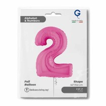 Palloncino in Foil 40" Numero 2 Fucsia "Hot Pink" Numeri 40" Fucsia "Hot Pink"