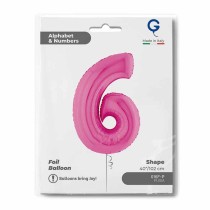 Palloncino in Foil 40" Numero 6 Fucsia "Hot Pink" Numeri 40" Fucsia "Hot Pink"