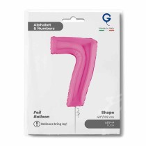 Palloncino in Foil 40" Numero 7 Fucsia "Hot Pink" Numeri 40" Fucsia "Hot Pink"