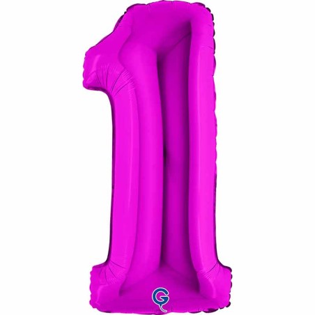 Palloncino in Foil 40" Numero 1 Viola "Purple" Numeri 40" Viola "Purple"