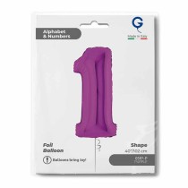 Palloncino in Foil 40" Numero 1 Viola "Purple" Numeri 40" Viola "Purple"