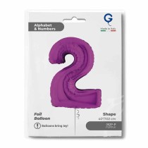 Palloncino in Foil 40" Numero 2 Viola "Purple" Numeri 40" Viola "Purple"