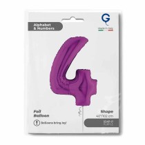 Palloncino in Foil 40" Numero 4 Viola "Purple" Numeri 40" Viola "Purple"