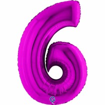 Palloncino in Foil 40" Numero 6 Viola "Purple" Numeri 40" Viola "Purple"