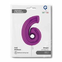 Palloncino in Foil 40" Numero 6 Viola "Purple" Numeri 40" Viola "Purple"