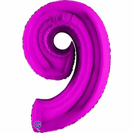 Palloncino in Foil 40" Numero 9 Viola "Purple" Numeri 40" Viola "Purple"